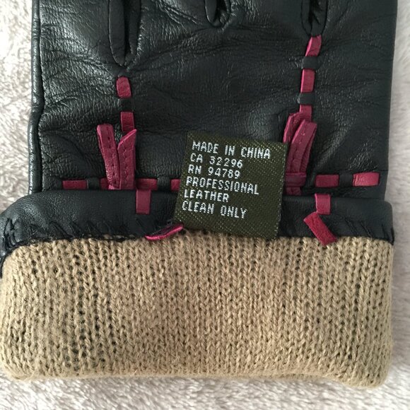 Leather gloves sz 7 - Picture 8 of 8